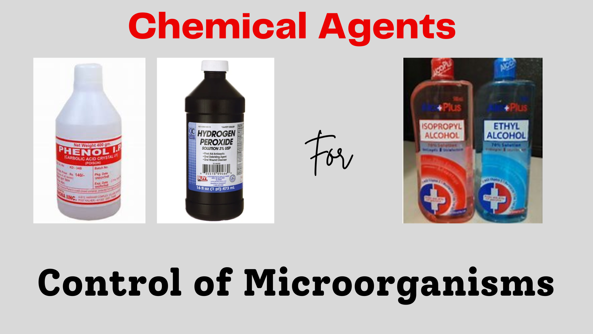 Using Chemicals to Control Microorganisms